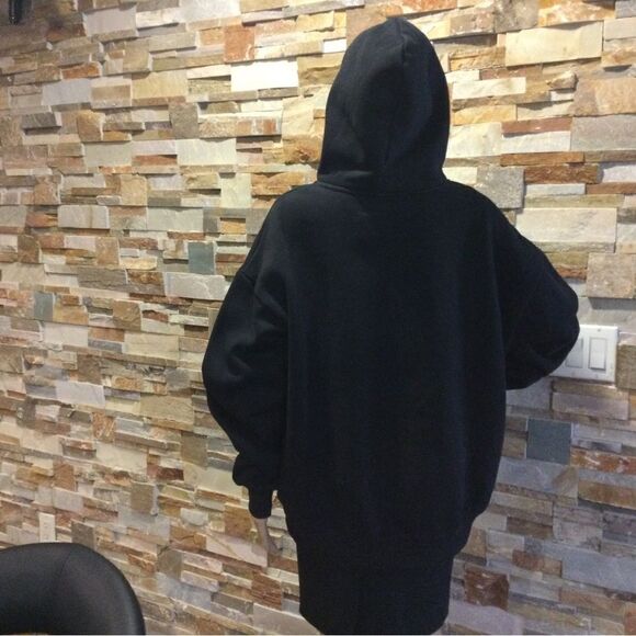 AELFRIC EDEN Mens Womens Vintage Bone Printed Hoodie - Picture 5 of 12